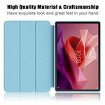 For Lenovo Lenovo Tab P12 TB371FC Pattern Printing Tri-fold Stand Tablet Cover PU Leather +TPU Tablet Case