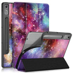For Lenovo Lenovo Tab P12 TB371FC Pattern Printing Tri-fold Stand Tablet Cover PU Leather +TPU Tablet Case