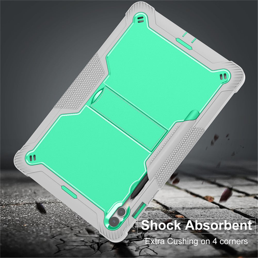 Støttefodsetui til Samsung Galaxy Tab S9+, Stødsikkert Silikone + PC Tablet Cover