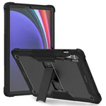 Støttefodsetui til Samsung Galaxy Tab S9+, Stødsikkert Silikone + PC Tablet Cover