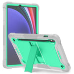 Kickstand Case for Samsung Galaxy Tab S10 FE / S9 FE / S9 Fall Protection Silicone + PC Tablet Cover