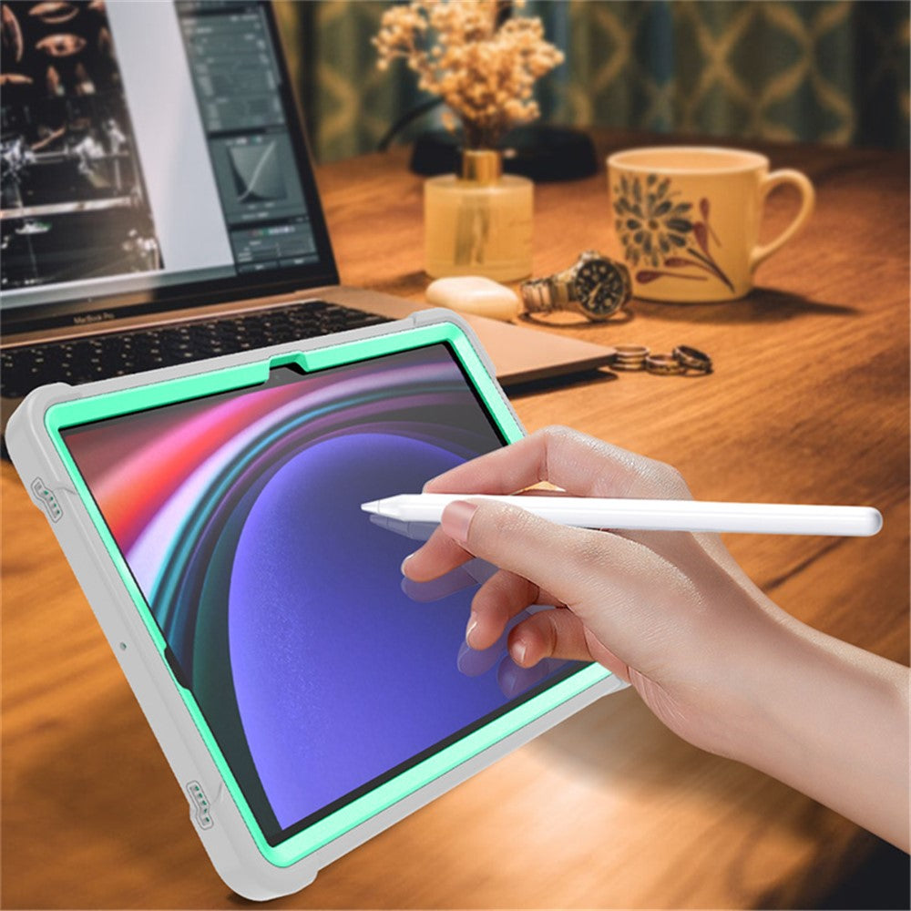 Kickstand Case for Samsung Galaxy Tab S10 FE / S9 FE / S9 Fall Protection Silicone + PC Tablet Cover