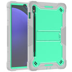 Kickstand Case for Samsung Galaxy Tab S10 FE / S9 FE / S9 Fall Protection Silicone + PC Tablet Cover