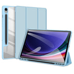 DUX DUCIS TOBY-serie til Samsung Galaxy Tab S10 Lite / S10 FE / S9 FE / S9 tablet læderetui med trefoldet stander og penneholder