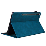 For Samsung Galaxy Tab S9 Ultra PU Leather Tablet Wallet Cover Pencil Holder Loop Tablet Case with Stand