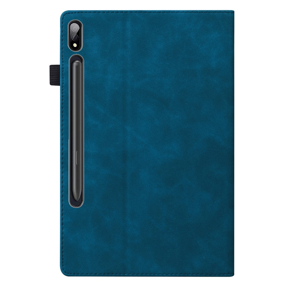 For Samsung Galaxy Tab S9 Ultra PU Leather Tablet Wallet Cover Pencil Holder Loop Tablet Case with Stand