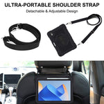 Silicone + PC Tablet Cover for Huawei MatePad 11 (2023) Shockproof Kickstand Cover with Wrist Band  /  Shoulder Strap