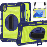 Silicone + PC Tablet Cover for Huawei MatePad 11 (2023) Shockproof Kickstand Cover with Wrist Band  /  Shoulder Strap