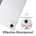 For Honor Pad X8 Pro / Pad X9 Trifold Stand Tablet Case Pen Slot PU Leather Transparent TPU Back Cover