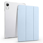 For Honor Pad X8 Pro / Pad X9 Trifold Stand Tablet Case Pen Slot PU Leather Transparent TPU Back Cover