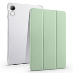 For Honor Pad X8 Pro / Pad X9 Trifold Stand Tablet Case Pen Slot PU Leather Transparent TPU Back Cover