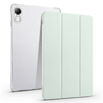 For Honor Pad X8 Pro / Pad X9 Trifold Stand Tablet Case Pen Slot PU Leather Transparent TPU Back Cover