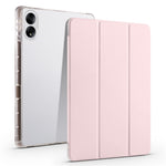 Til Honor MagicPad 13 PU Læder Gennemsigtigt TPU Tablet Cover Trefoldigt Stativ Tablet Etui med Blyantsholder