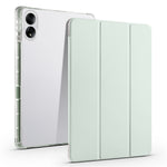Til Honor MagicPad 13 PU Læder Gennemsigtigt TPU Tablet Cover Trefoldigt Stativ Tablet Etui med Blyantsholder