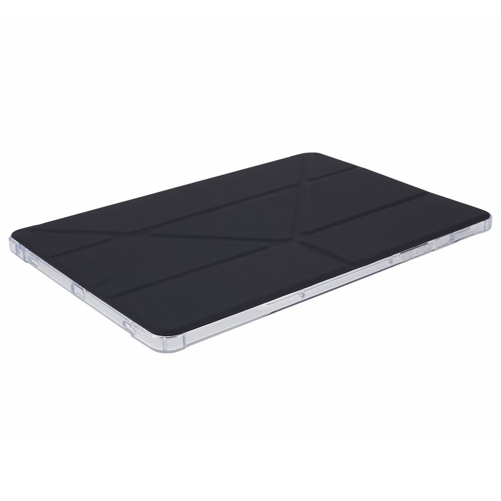 For Samsung Galaxy Tab S9 PU+Acrylic+TPU Case Origami Tri-fold Stand Tablet Cover Auto Wake  /  Sleep Shockproof Case