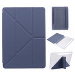 For Samsung Galaxy Tab S9 PU+Acrylic+TPU Case Origami Tri-fold Stand Tablet Cover Auto Wake  /  Sleep Shockproof Case