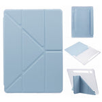 For Samsung Galaxy Tab S9 PU+Acrylic+TPU Case Origami Tri-fold Stand Tablet Cover Auto Wake  /  Sleep Shockproof Case