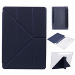 For Samsung Galaxy Tab S9 PU+Acrylic+TPU Case Origami Tri-fold Stand Tablet Cover Auto Wake  /  Sleep Shockproof Case