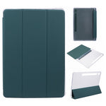 For Samsung Galaxy Tab S9 Shockproof Case Tri-fold PU+Acrylic+TPU Tablet Cover Support Auto Wake / Sleep