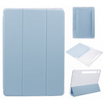 For Samsung Galaxy Tab S9 Shockproof Case Tri-fold PU+Acrylic+TPU Tablet Cover Support Auto Wake / Sleep