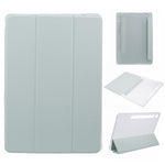 For Samsung Galaxy Tab S9 Shockproof Case Tri-fold PU+Acrylic+TPU Tablet Cover Support Auto Wake / Sleep