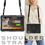 For Samsung Samsung Galaxy Tab S10+ / S9+ SM-X810 / X816B / X818U PC+Silicone Tablet Case Hand Grip Kickstand Cover with Shoulder Strap