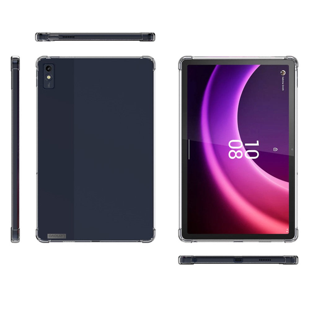 For Lenovo Tab M10 5G TPU Tablet Case Transparent Cover Reinforced Corners Anti-drop Shell