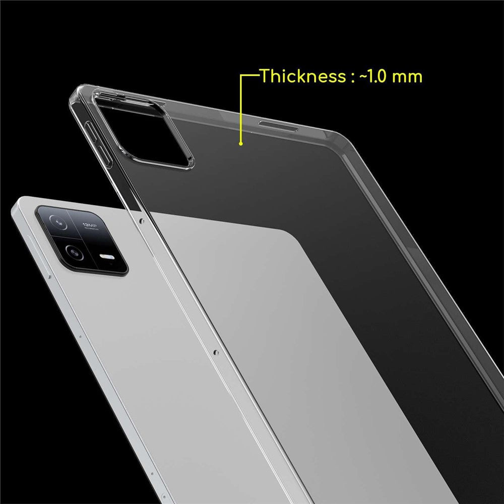 For Xiaomi Pad 6 Pro / Pad 6 Clear TPU Cover HD Transparent Tablet Case Drop Protection Shell