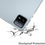 For Xiaomi Pad 6 Pro / Pad 6 Anti-drop Clear TPU Tablet Case + 2.5D Arc Edge Tempered Glass Screen Film