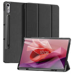 DUX DUCIS Domo Series PU Leather Smart Case for Lenovo Tab P12 , Tri-fold Stand Auto Wake / Sleep Tablet Cover