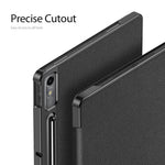DUX DUCIS Domo Series PU Leather Smart Case for Lenovo Tab P12 , Tri-fold Stand Auto Wake / Sleep Tablet Cover
