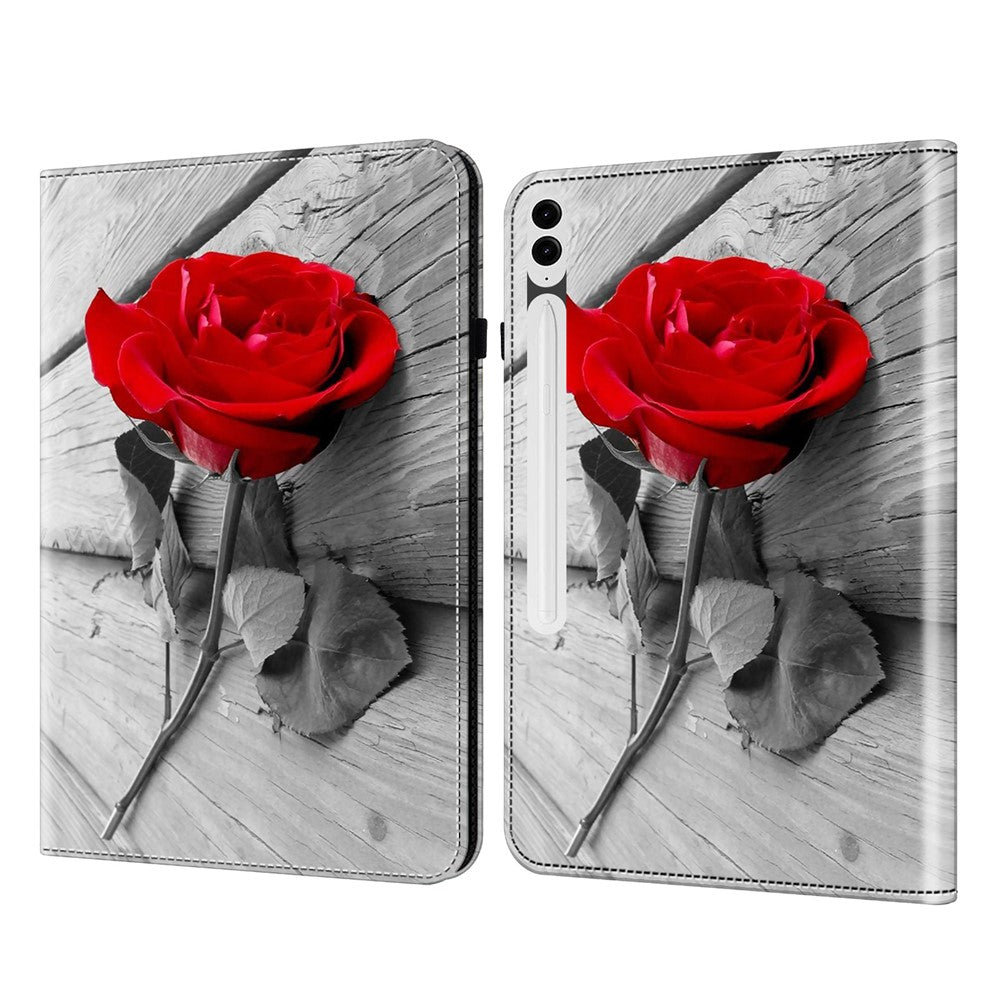 For Samsung Galaxy Tab S10+ / S9+ / S9 FE+ All-Inclusive Protection PU Leather TPU Tablet Stand Case Pattern Printing Cover