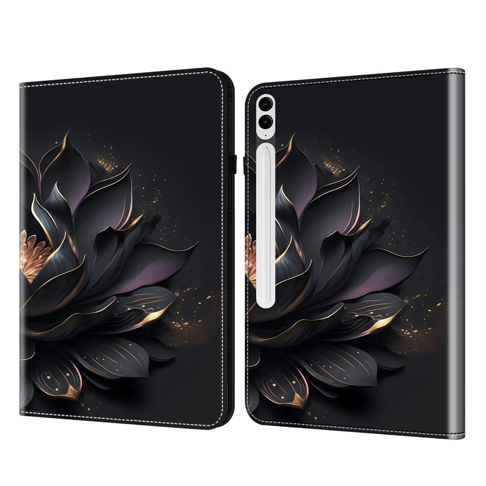 For Samsung Galaxy Tab S10+ / S9+ / S9 FE+ All-Inclusive Protection PU Leather TPU Tablet Stand Case Pattern Printing Cover