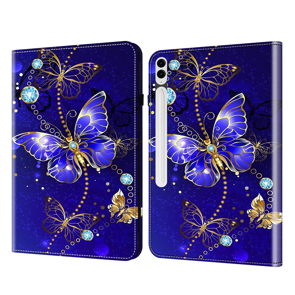 For Samsung Galaxy Tab S10+ / S9+ / S9 FE+ All-Inclusive Protection PU Leather TPU Tablet Stand Case Pattern Printing Cover