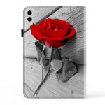 Pattern Printing PU Leather Tablet Case For Samsung Galaxy Tab S10 Ultra / S9 Ultra Shockproof Tablet Stand Cover
