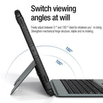 NILLKIN Bumper baggrundsbelyst Bluetooth-kompatibelt tastaturetui til Samsung Galaxy Tab S7 FE / Tab S7+ / Tab S8+ Aftageligt beskyttende tabletcover