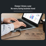 NILLKIN Bumper baggrundsbelyst Bluetooth-kompatibelt tastaturetui til Samsung Galaxy Tab S7 FE / Tab S7+ / Tab S8+ Aftageligt beskyttende tabletcover
