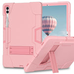 Robot Style Tablet Case for Samsung Galaxy Tab S9+ , Kickstand Dual Color Silicone + PC Tablet Cover