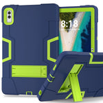 Kickstand Tablet Case for Lenovo Tab M10 5G , Robot Style Dual Color Silicone + PC Anti-drop Cover