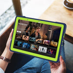 Kickstand Tablet Case for Lenovo Tab M10 5G , Robot Style Dual Color Silicone + PC Anti-drop Cover