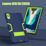 Kickstand Tablet Case for Lenovo Tab M10 5G , Robot Style Dual Color Silicone + PC Anti-drop Cover