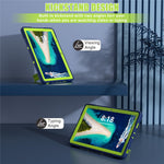 Kickstand Tablet Case for Lenovo Tab M10 5G , Robot Style Dual Color Silicone + PC Anti-drop Cover