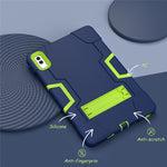 Kickstand Tablet Case for Lenovo Tab M10 5G , Robot Style Dual Color Silicone + PC Anti-drop Cover