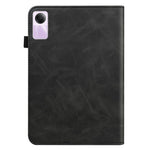For Xiaomi Redmi Pad SE Leather Case Line Imprinted Card Holder Tablet Cover