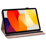 For Xiaomi Redmi Pad SE Leather Case Line Imprinted Card Holder Tablet Cover