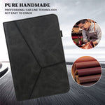 For Xiaomi Redmi Pad SE Leather Case Line Imprinted Card Holder Tablet Cover