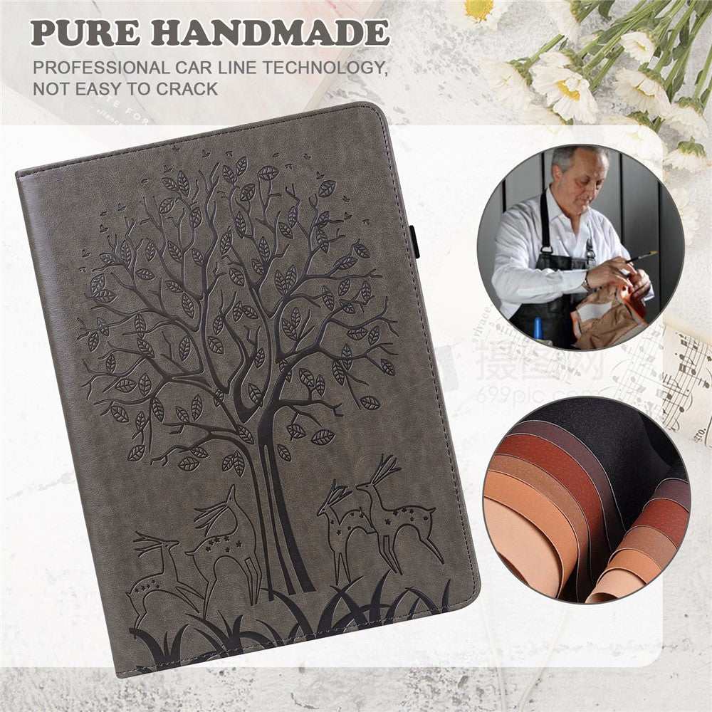 For Xiaomi Redmi Pad SE Case Imprinted PU Leather Tablet Cover with Card Slots