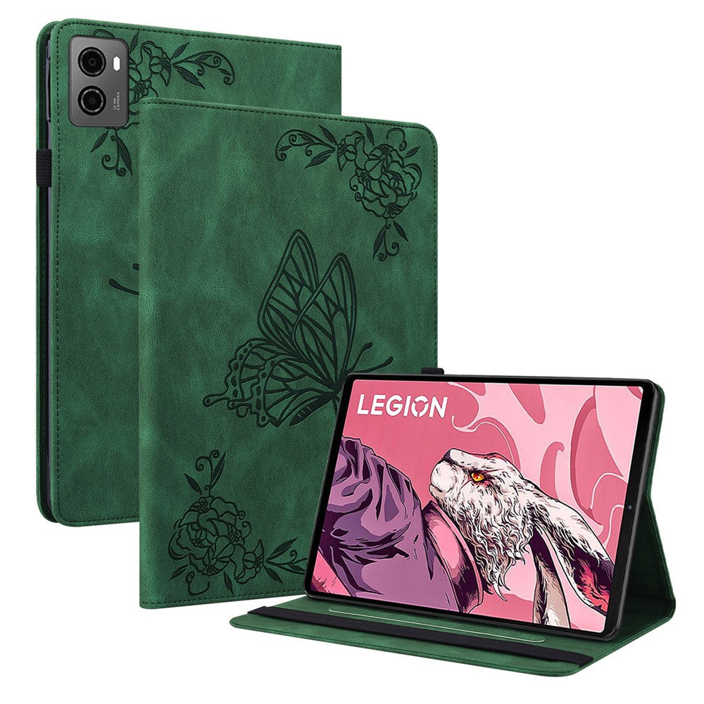 For Lenovo Legion Y700 (2023) / Tab Gen 2 Case PU Leather Imprinted Card Holder Stand Tablet Cover