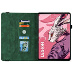 For Lenovo Legion Y700 (2023) / Tab Gen 2 Case PU Leather Imprinted Card Holder Stand Tablet Cover