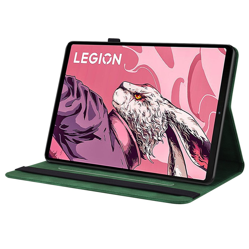 For Lenovo Legion Y700 (2023) / Tab Gen 2 Case PU Leather Imprinted Card Holder Stand Tablet Cover